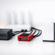 Beste Home Server Hardware 2026: Mini-PC vs Raspberry Pi vs NAS – Vergleich der besten Home Server Hardware 2026: Mini-PC, Raspberry Pi und NAS-System auf modernem Schreibtisch