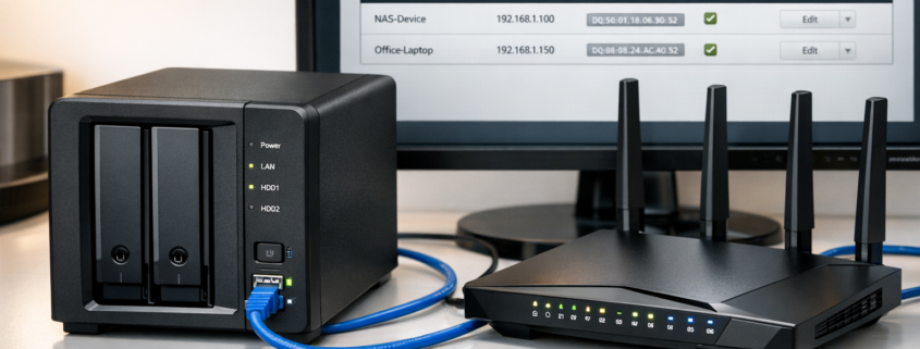 Statische IP-Adresse für NAS einrichten - Router-Anleitung – NAS-System mit Router für statische IP-Adresse Konfiguration