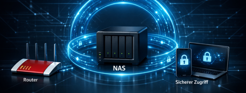 NAS per VPN von außen sicher erreichen - WireGuard Setup – NAS VPN Zugriff mit WireGuard - sicherer Remote-Zugang zum Heimnetzwerk