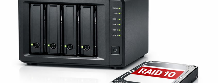 RAID 10 einrichten: Anleitung für TrueNAS und Synology – RAID 10 Setup mit vier Festplatten in NAS-Gehäuse für maximale Performance und Datensicherheit