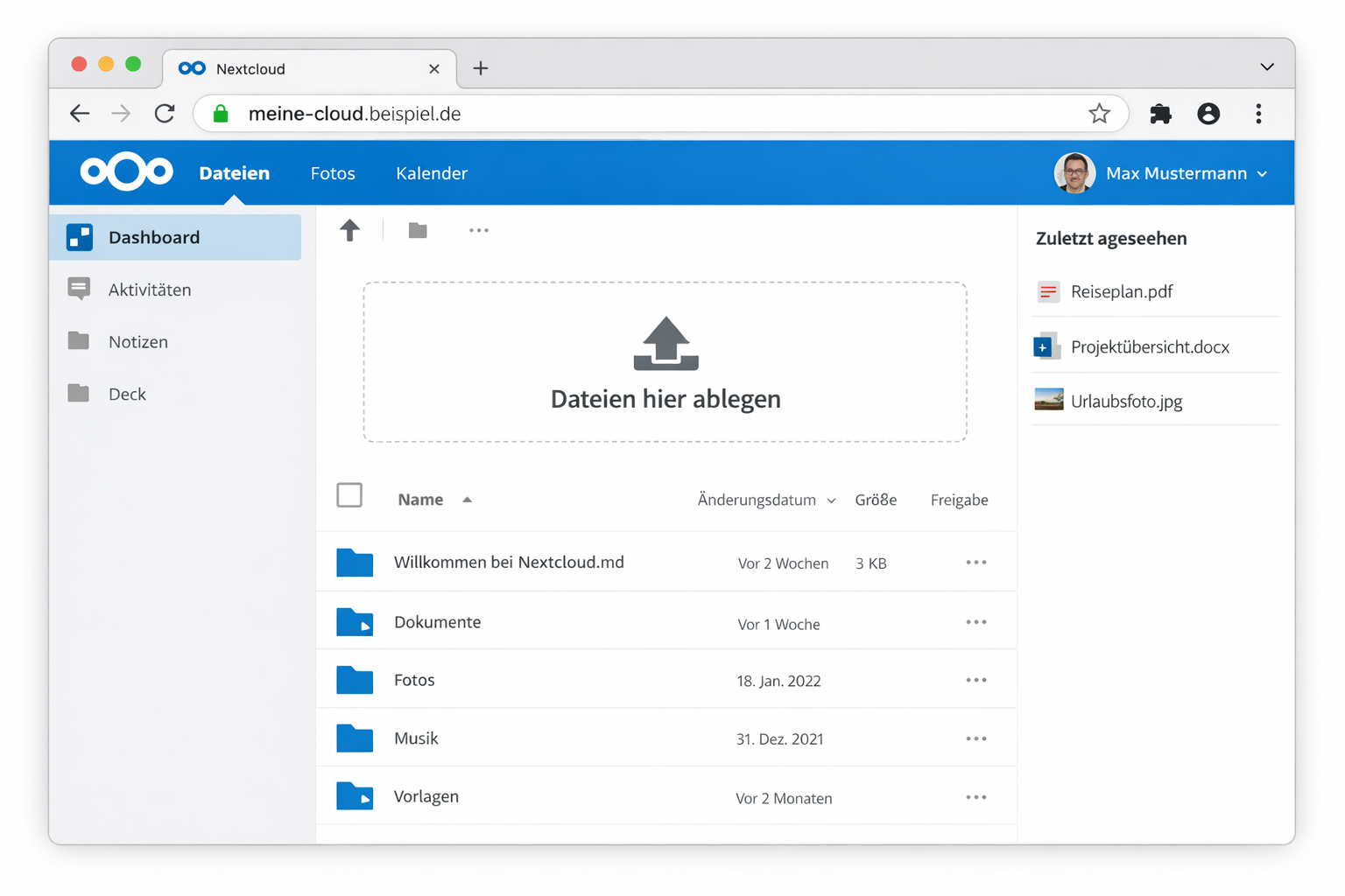 Nextcloud Web-Interface über Cloudflare Tunnel - sicherer Browser-Zugriff mit eigener Domain