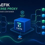 Traefik für Docker Container: Schritt-für-Schritt Anleitung – Titelbild für Traefik als Reverse Proxy für Docker Container mit Netzwerkverbindungen
